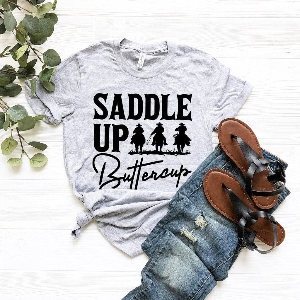 Cowboy T-Shirt, Cowgirl Shirt, Western Saddle Up Buttercup product image 2