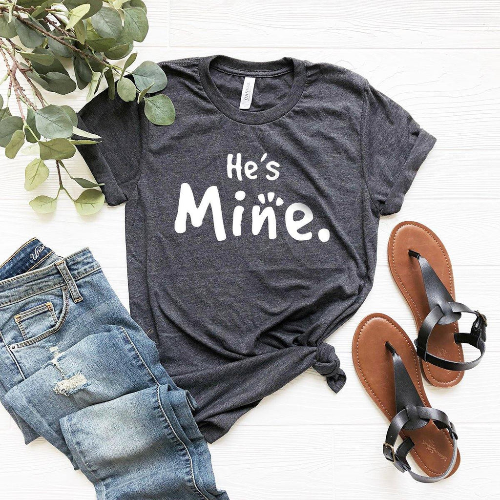 Matching Couple Shirt, He's Mine T-Shirt, She's Funny product image 5