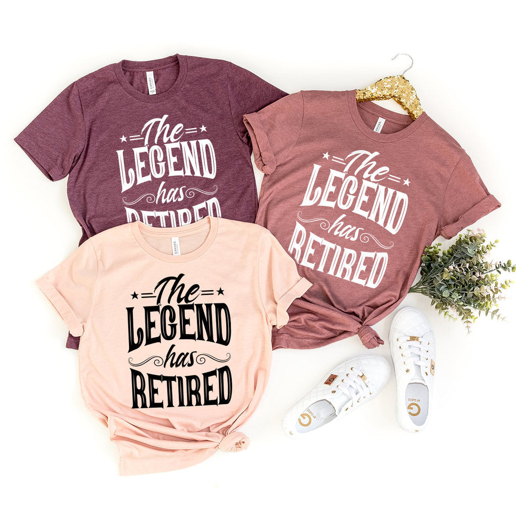 The Legend Has Retired Shirt, Retirement Gift, For Graphic product image 2