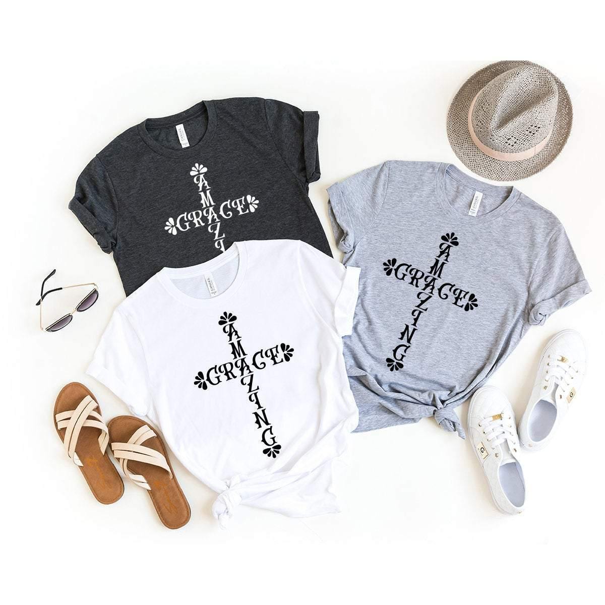 Amazing Grace T-Shirt, Christian Shirt, To Jesus Religious product image 4