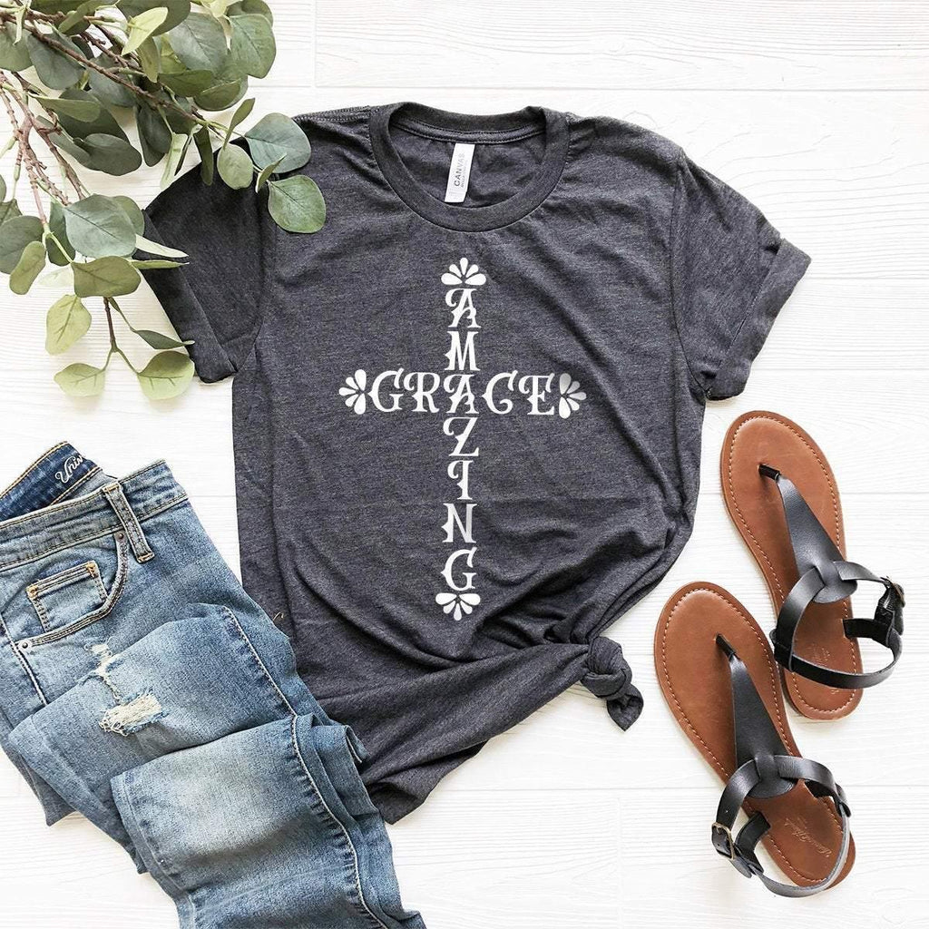 Amazing Grace T-Shirt, Christian Shirt, To Jesus Religious product image 1