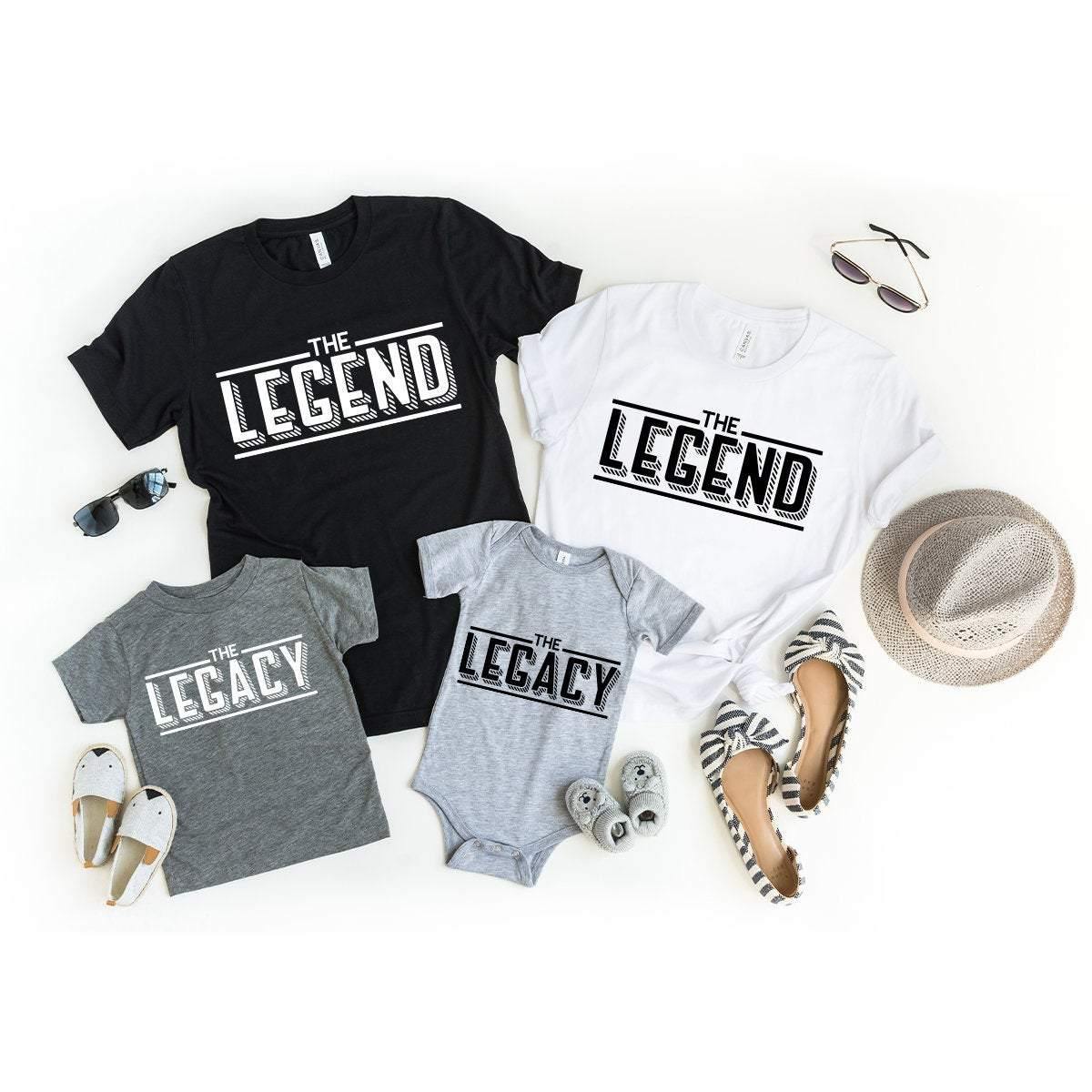 Dad And Son Matching Shirt, Daddy Legend Legacy Funny product image 4