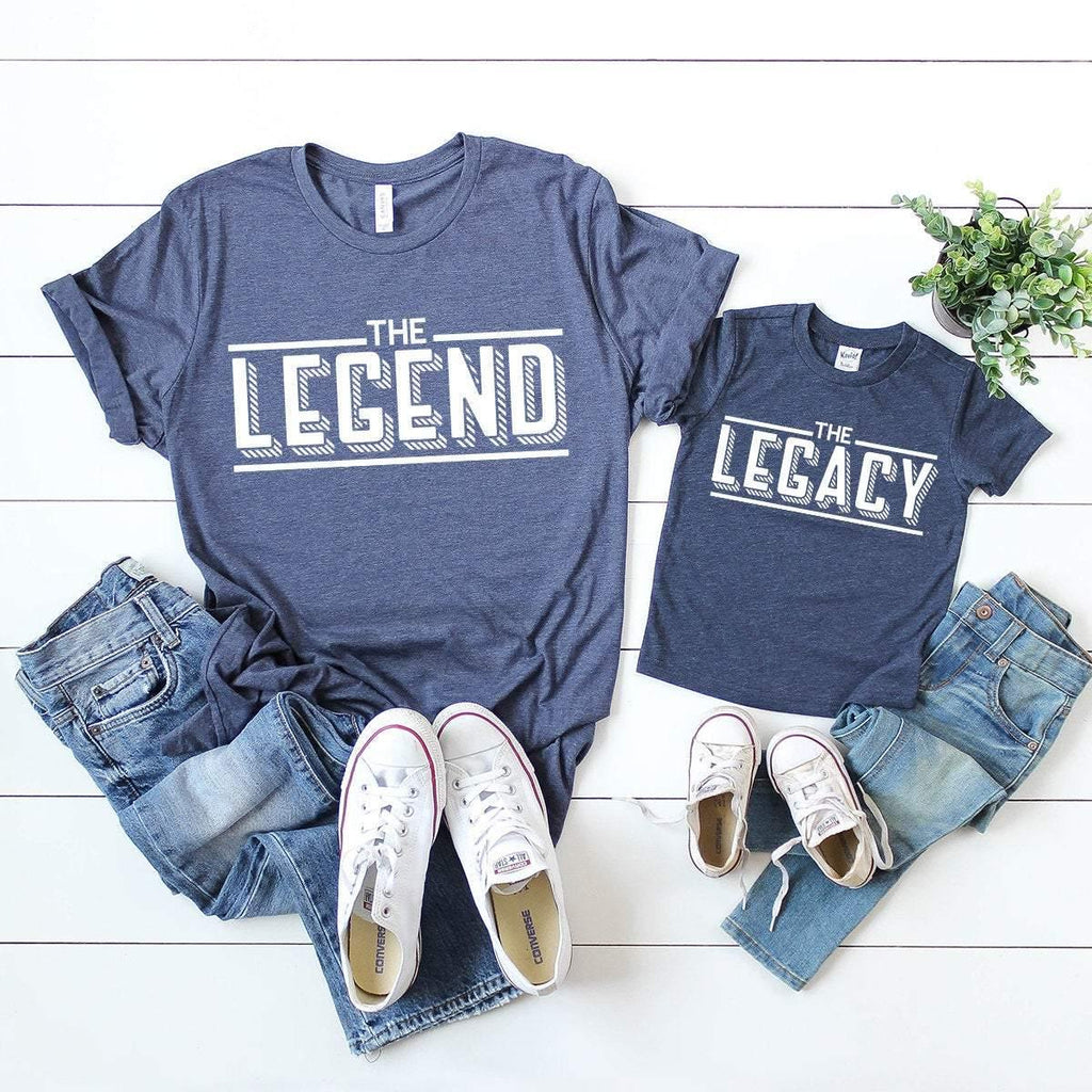 Dad And Son Matching Shirt, Daddy Legend Legacy Funny product image 5