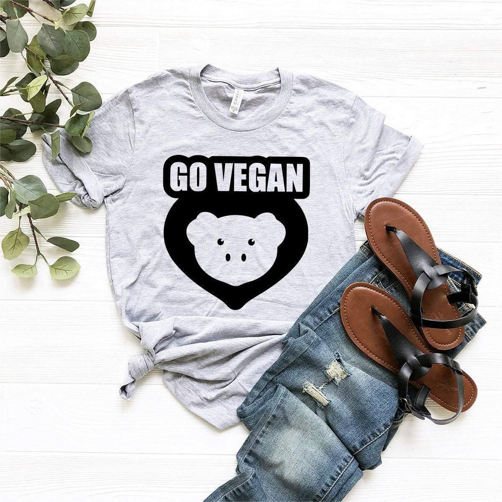 Funny Vegan Shirt, Go T-Shirt, Animal Rights Tee, Save product image 1