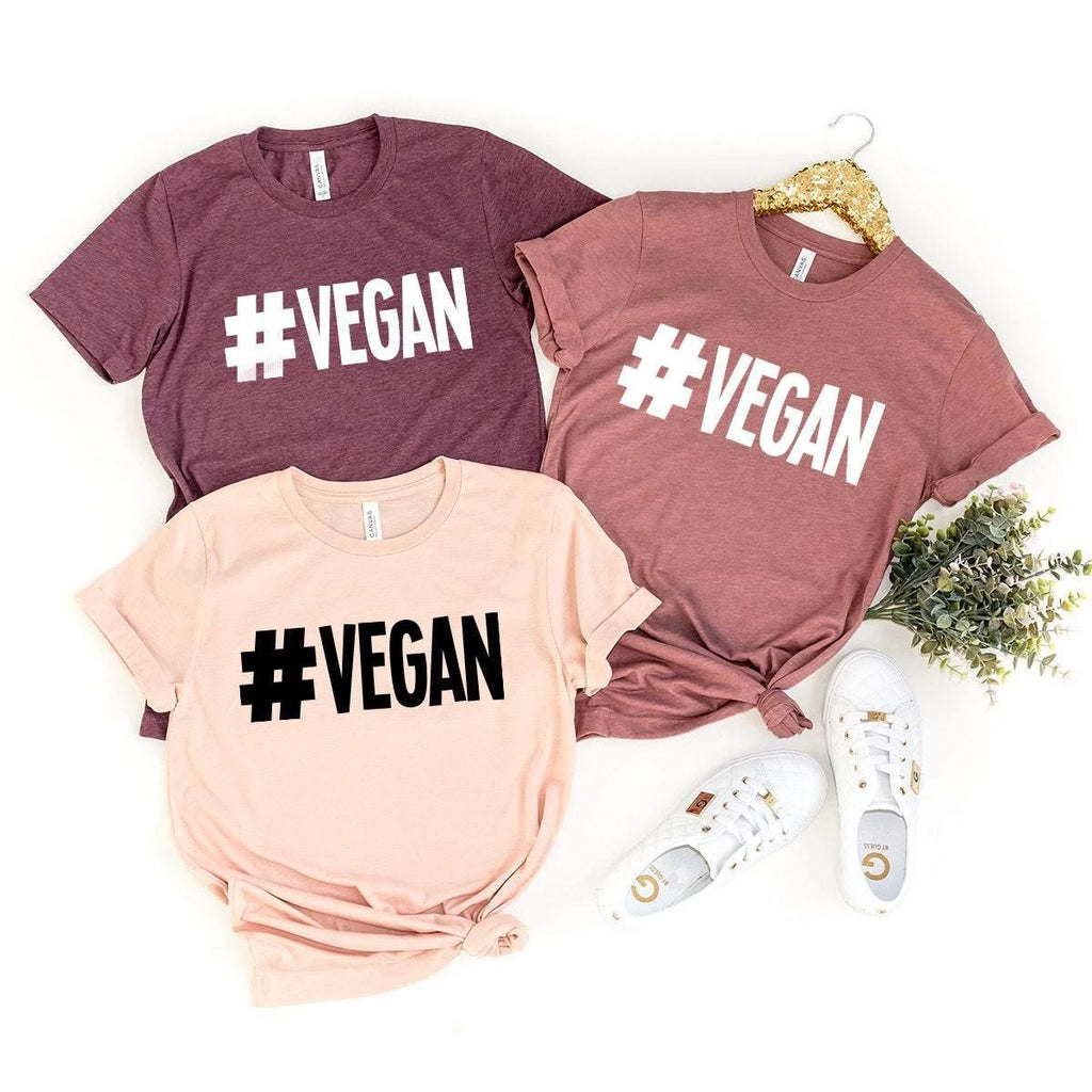 Vegan Shirt, Hashtag T-shirt, Animal Lover Gift For Vegans product image 3