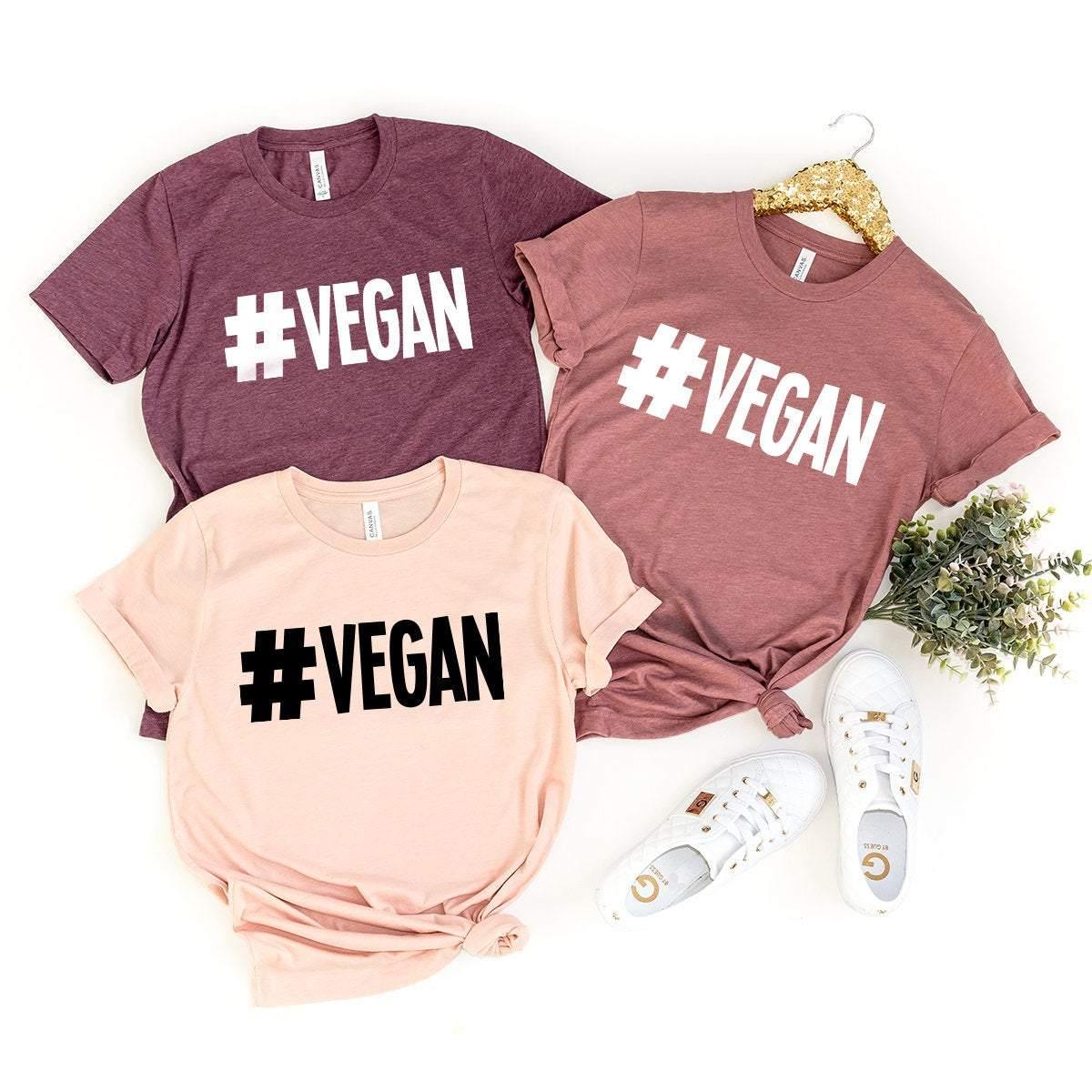 Vegan Shirt, Hashtag T-shirt, Animal Lover Gift For Vegans product image 3