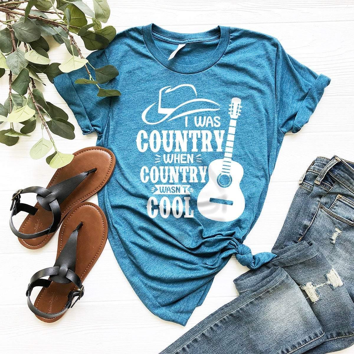 Country Lover Shirt, Music I Was When Wasn't Cool , Girl product image 5