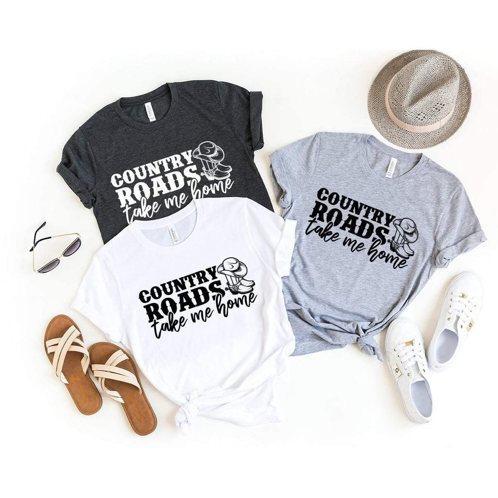 Cowgirl Boots Shirt, Southern Girl Country Roads Take Me product image 4