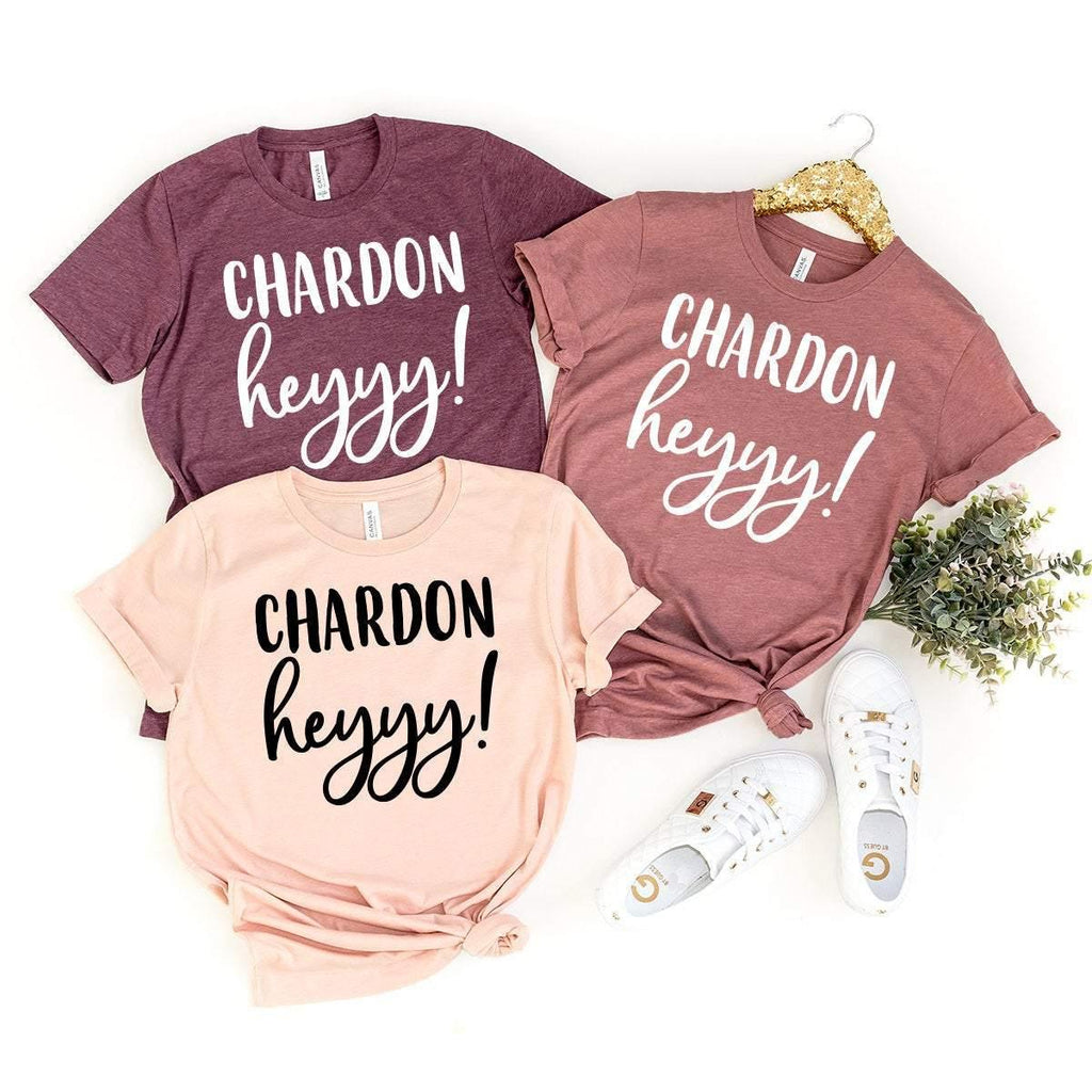 Chardon Heyyy! Shirt, Funny Wine Drink Drinking T-shirt product image 3