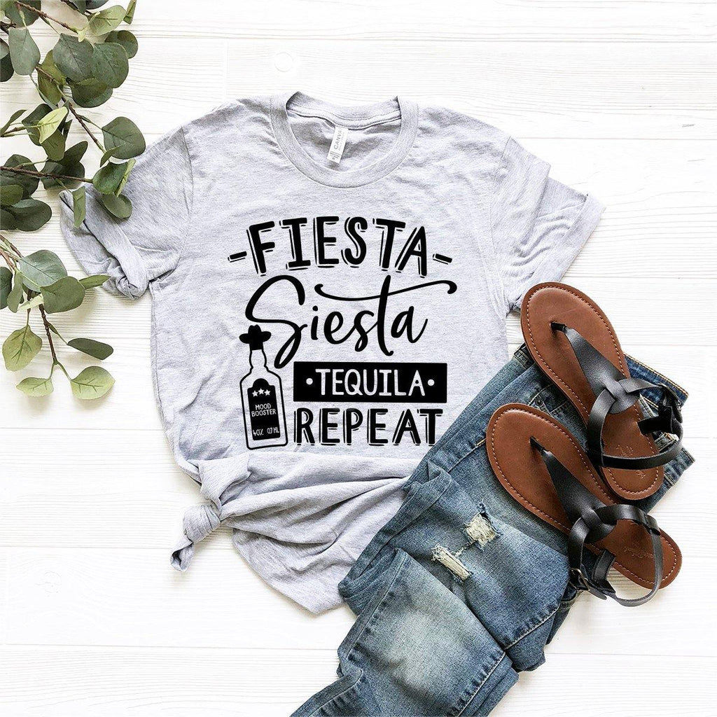Fiesta Siesta Tequila Repeat Shirt, Drinking Shirts product image 1