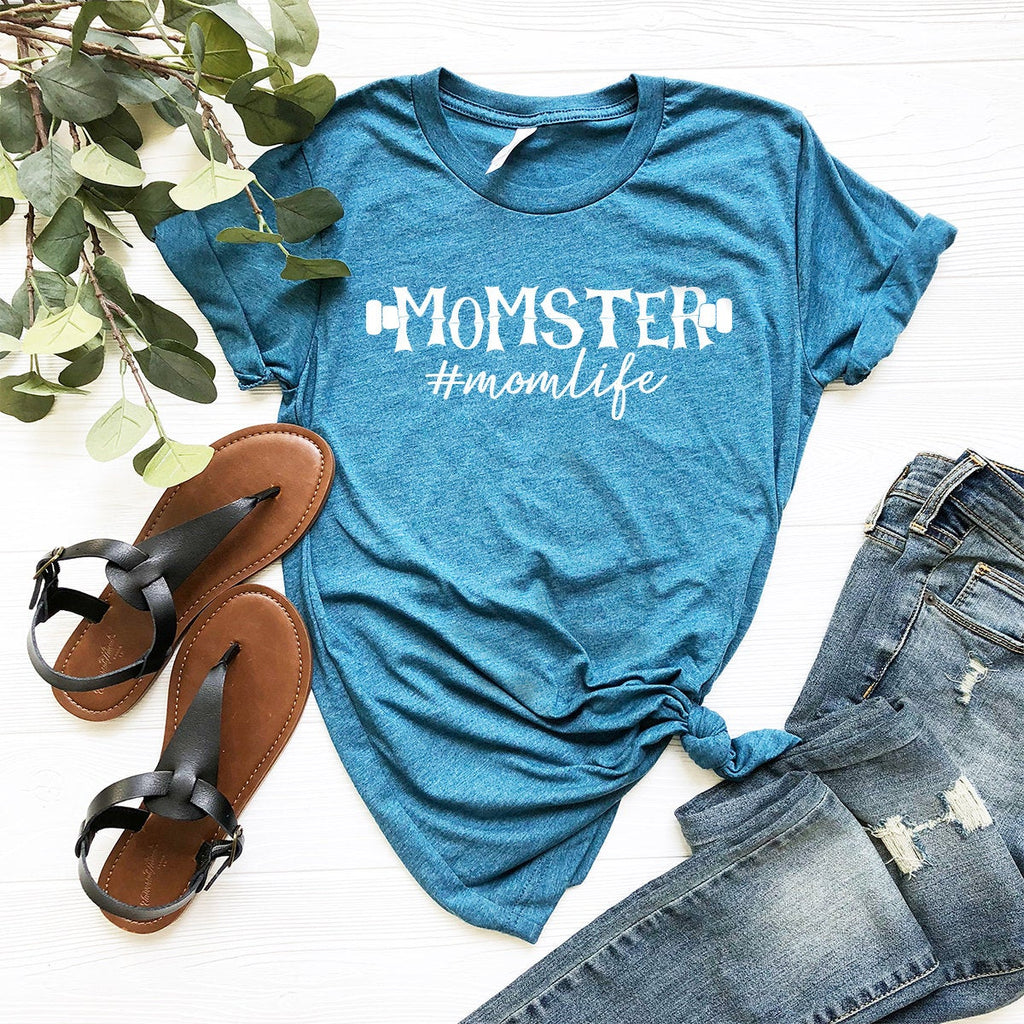 Halloween Mom Shirt, Momster T-Shirt, Funny Life Fall product image 5