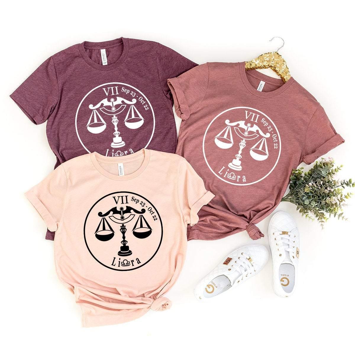 Zodiac Signs Shirt, Libra T Astrology Gifts, T-Shirt product image 3