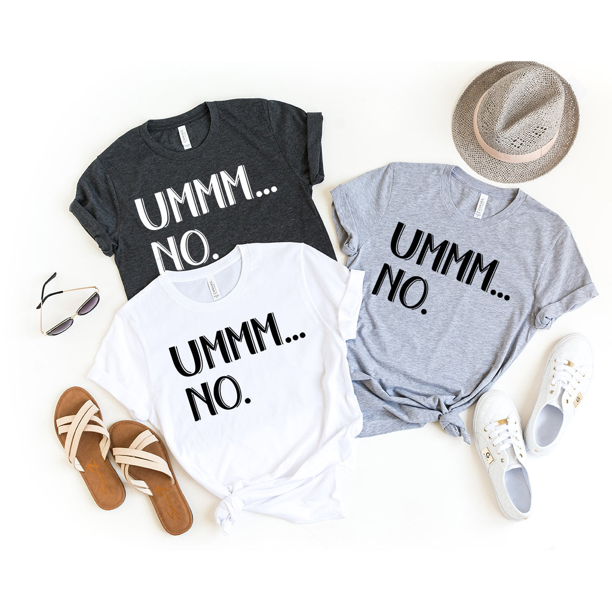 Womens Funny Shirt, Sassy Sarcastic Ummm... No. Saying product image 4
