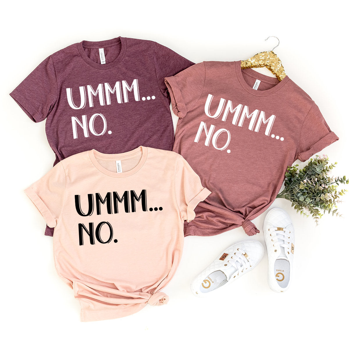Womens Funny Shirt, Sassy Sarcastic Ummm... No. Saying product image 3