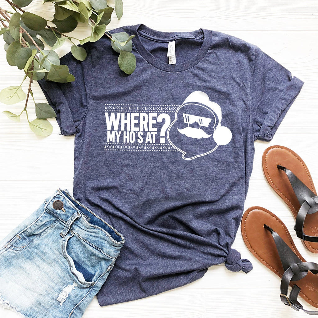 Funny Santa shirt, Christmas Holiday Gift Graphic Tee product image 4
