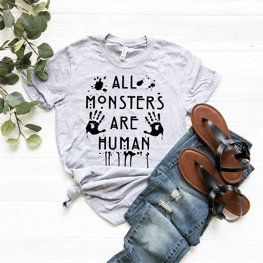 Fall T-Shirt, Halloween Shirt, All Monsters Are Human product image 3