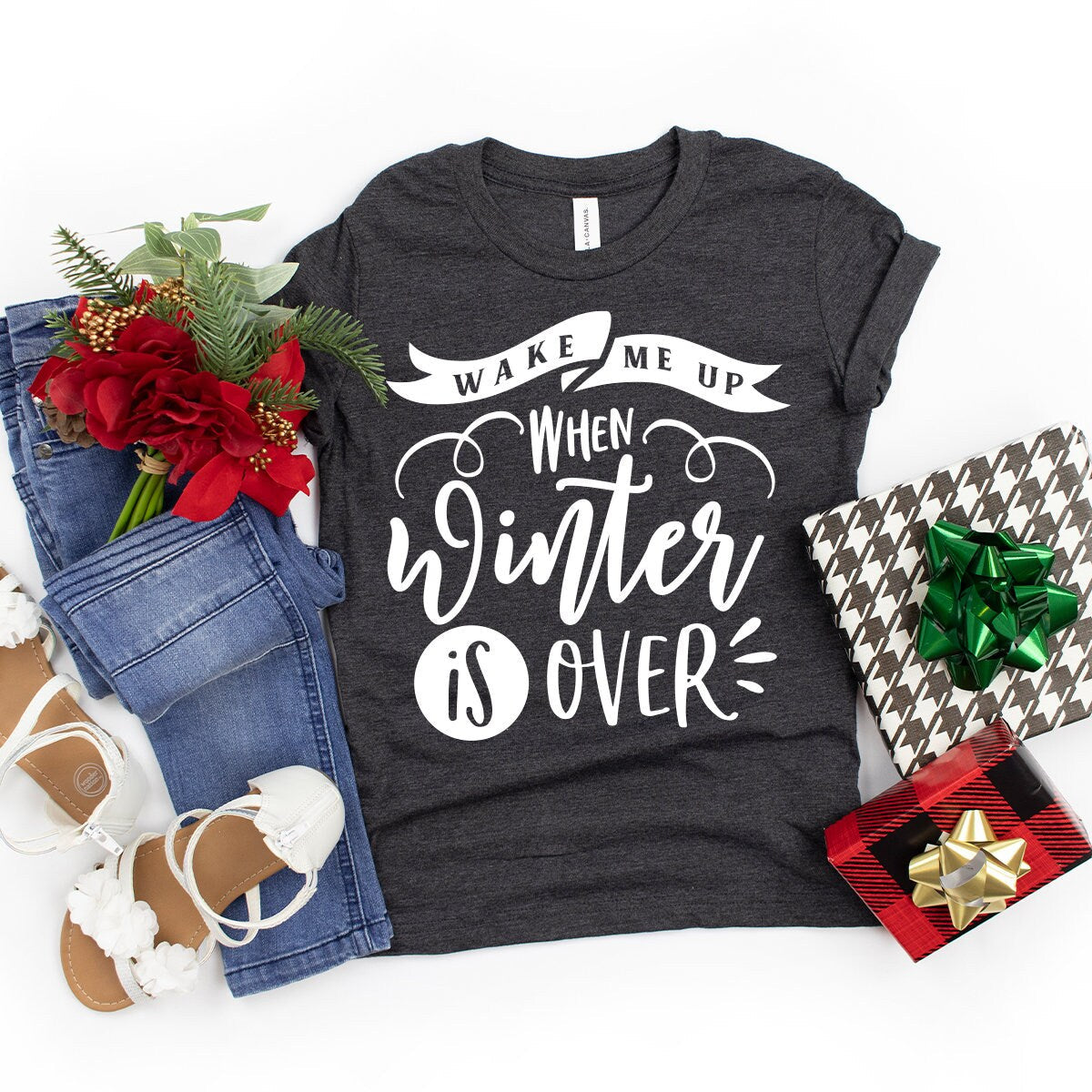 Wake Me Up When Winter Is Over T-Shirt, Hater Funny product image 5