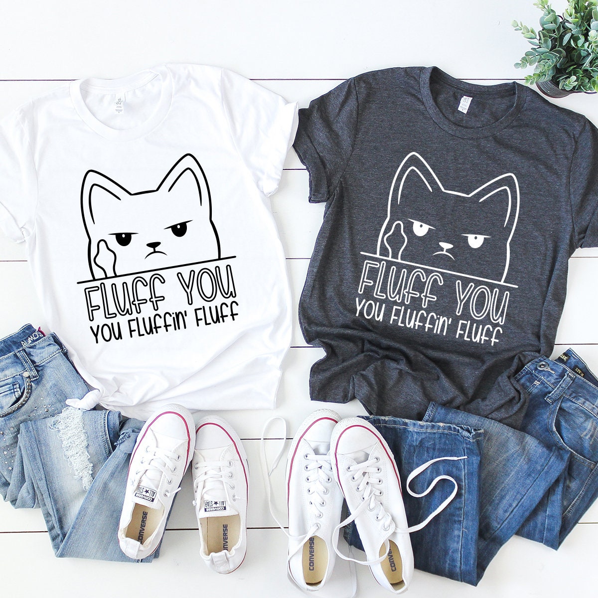 Fluff You Fluffin Shirt, Cool Women Gift, Kitty Tee product image 5