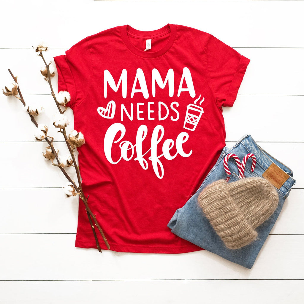 Mama Needs Coffee Shirt, Mom Funny Mother T Gift For product image 4