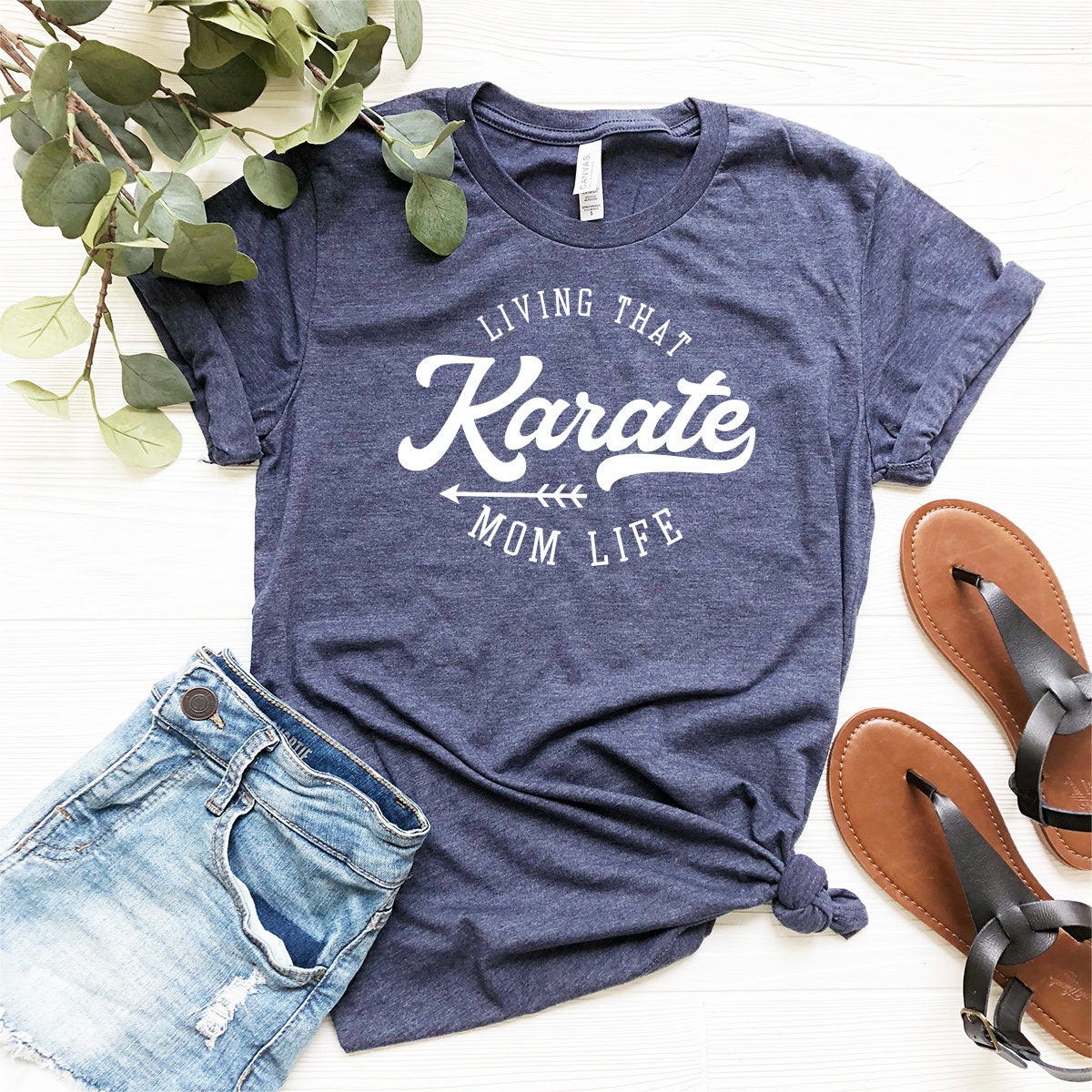 Living That Karate Shirt, Sport Mom Mama Gift For T-Shirt product image 4