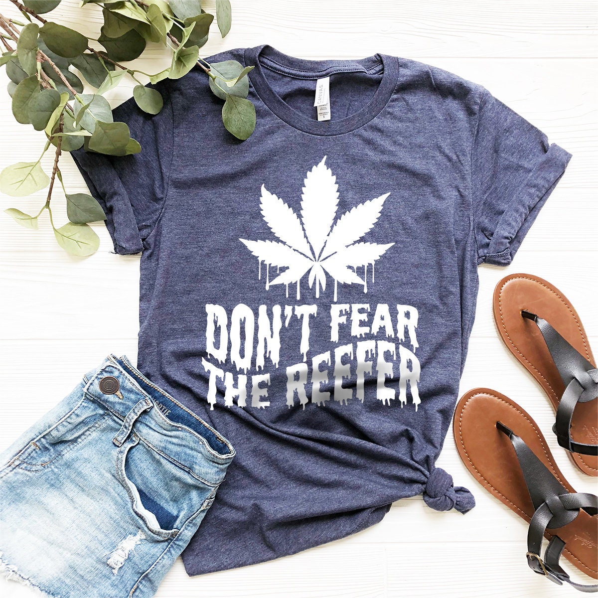 Weed T-Shirt, Cannabis Shirt, Don't Fear The Reefer product image 2