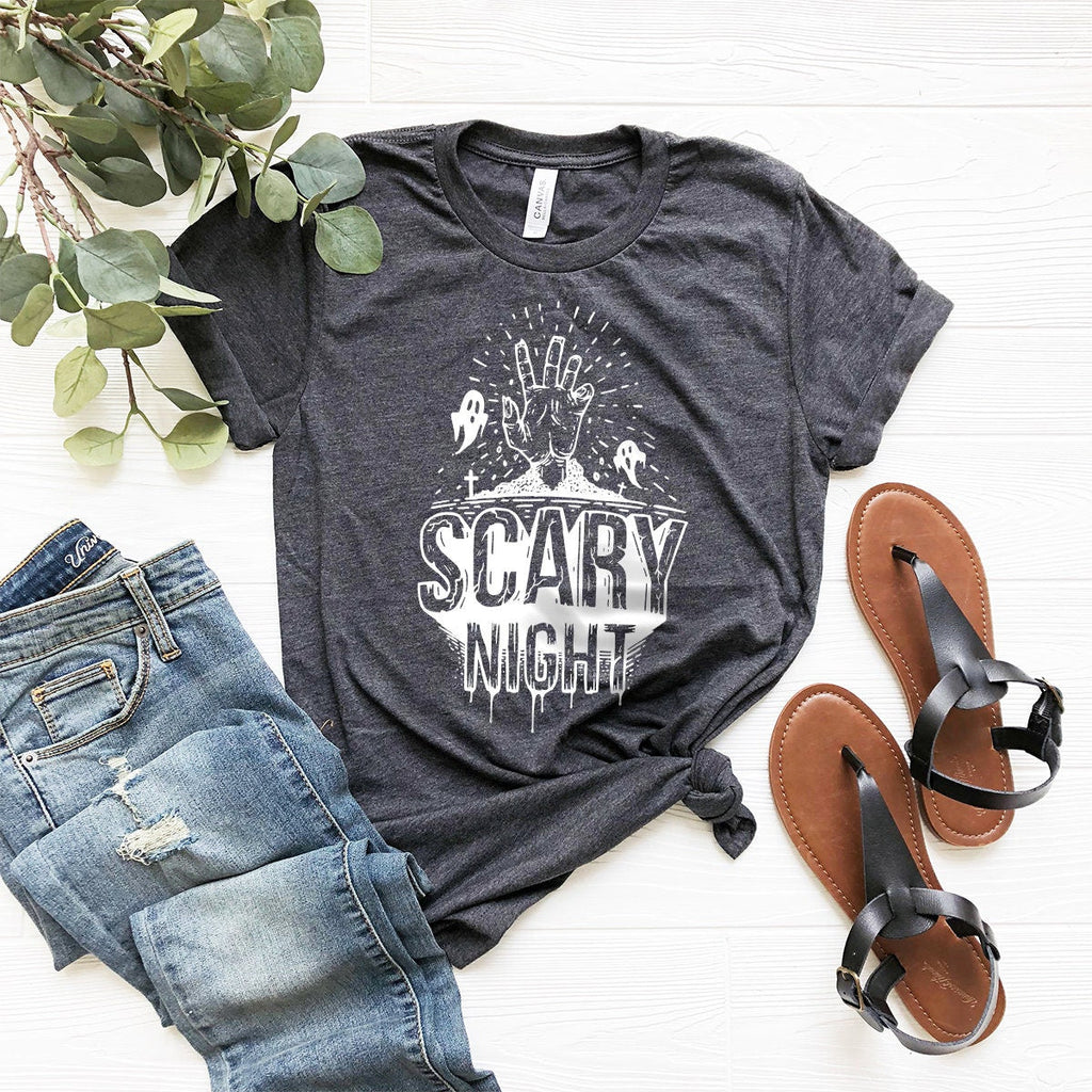 Scary Night, Halloween Gift, 2022 shirt, Funny Fall Spooky product image 2