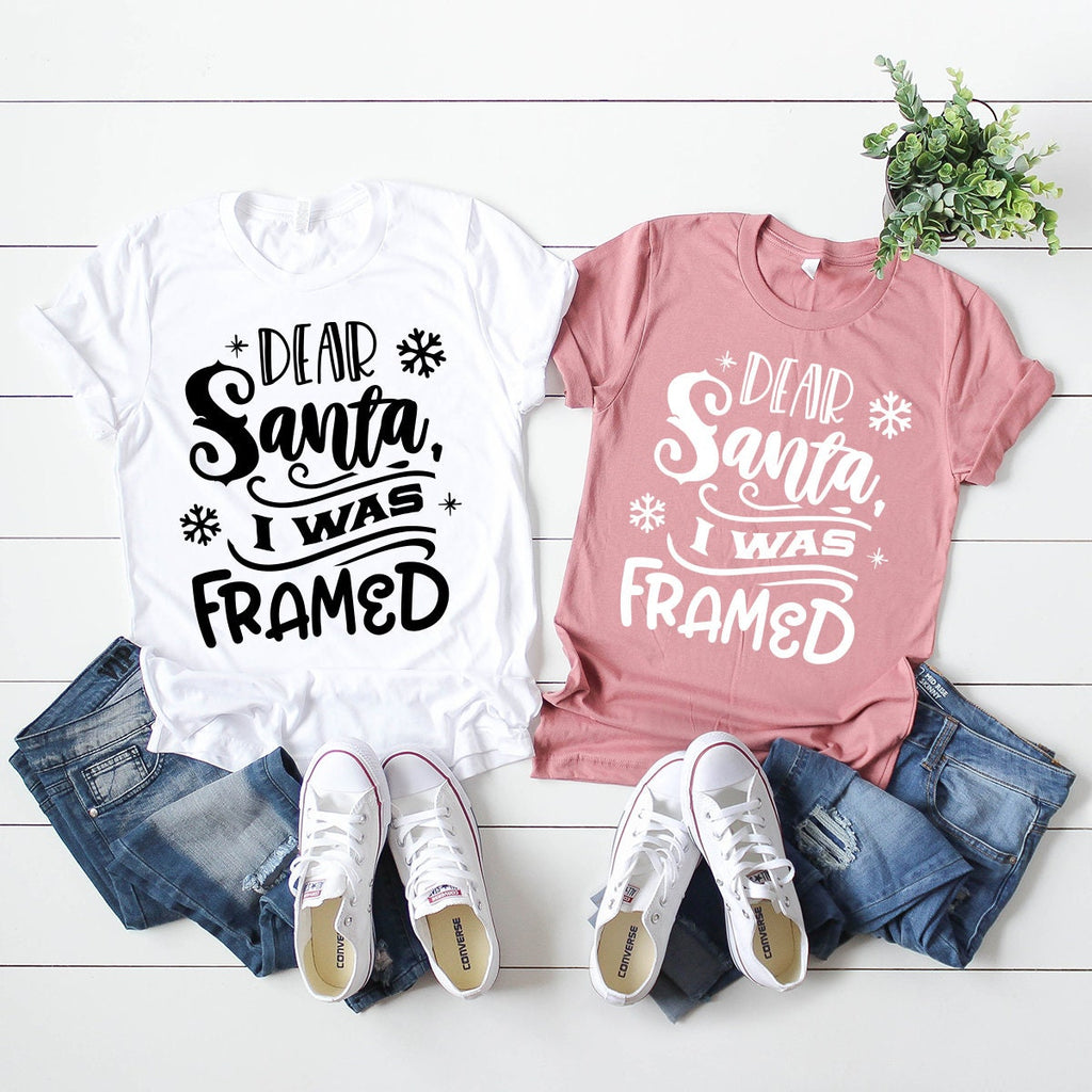 Christmas Holiday Shirts, Santa Claus Dear I Was Framed product image 5