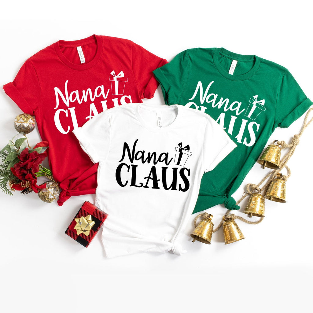 Nana Claus Tee, Gift Shirt, Grandma Christmas Gigi Winter product image 4