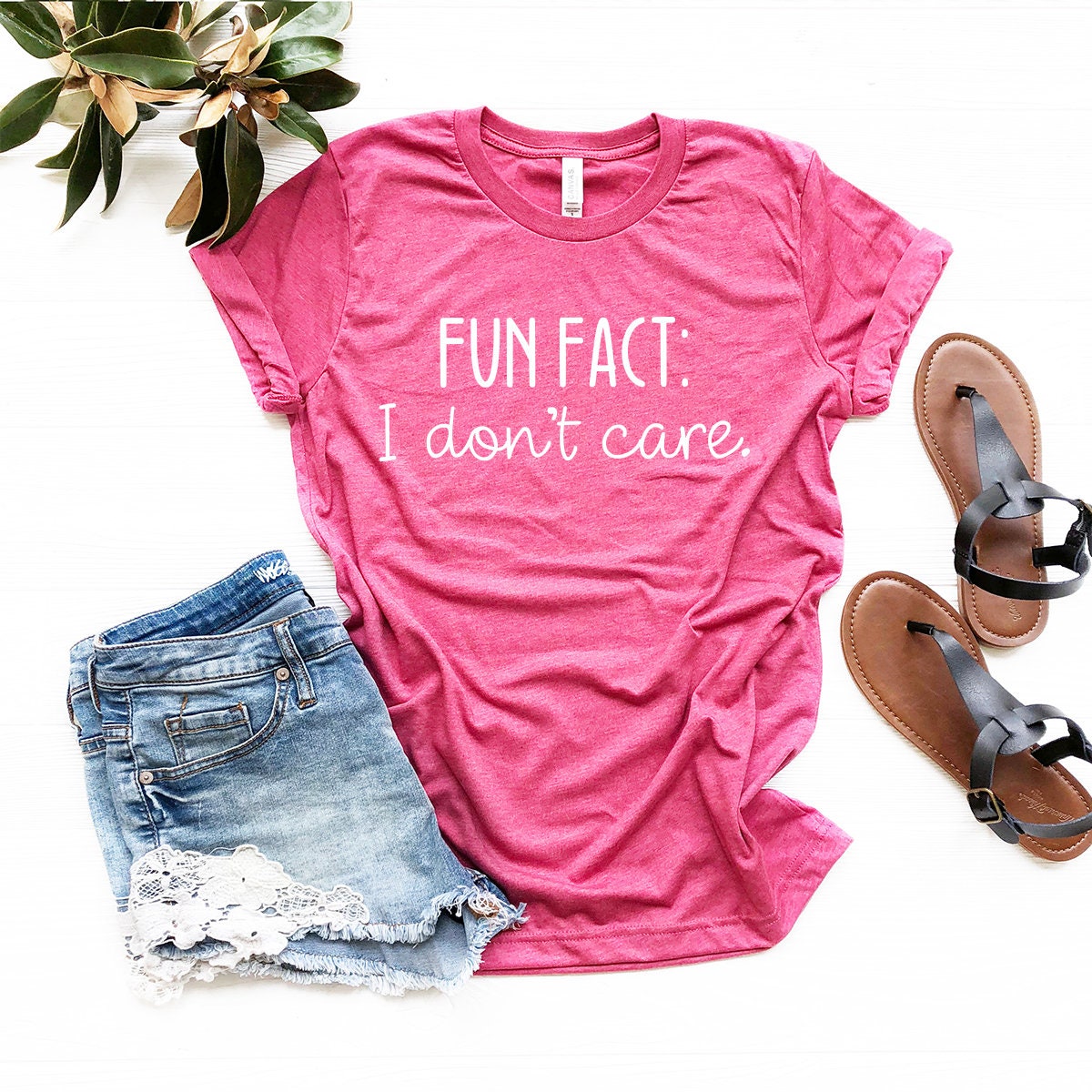 Fun Fact I Don’t Care Tee, Funny Shirt, Sarcasm Women product image 5