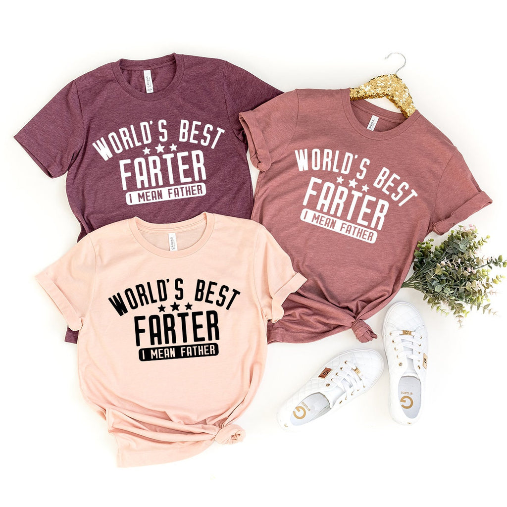 Father Humor Shirt, Farter Tee, World's Best I Mean product image 5