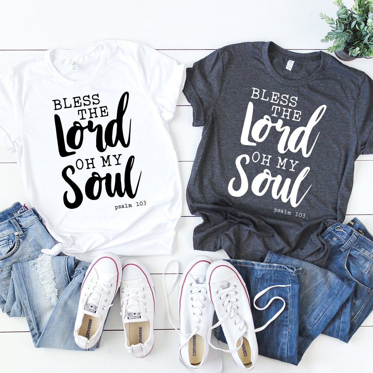 Psalm 103 Quote Shirt, Christian Bible Bless The Lord Oh My product image 2