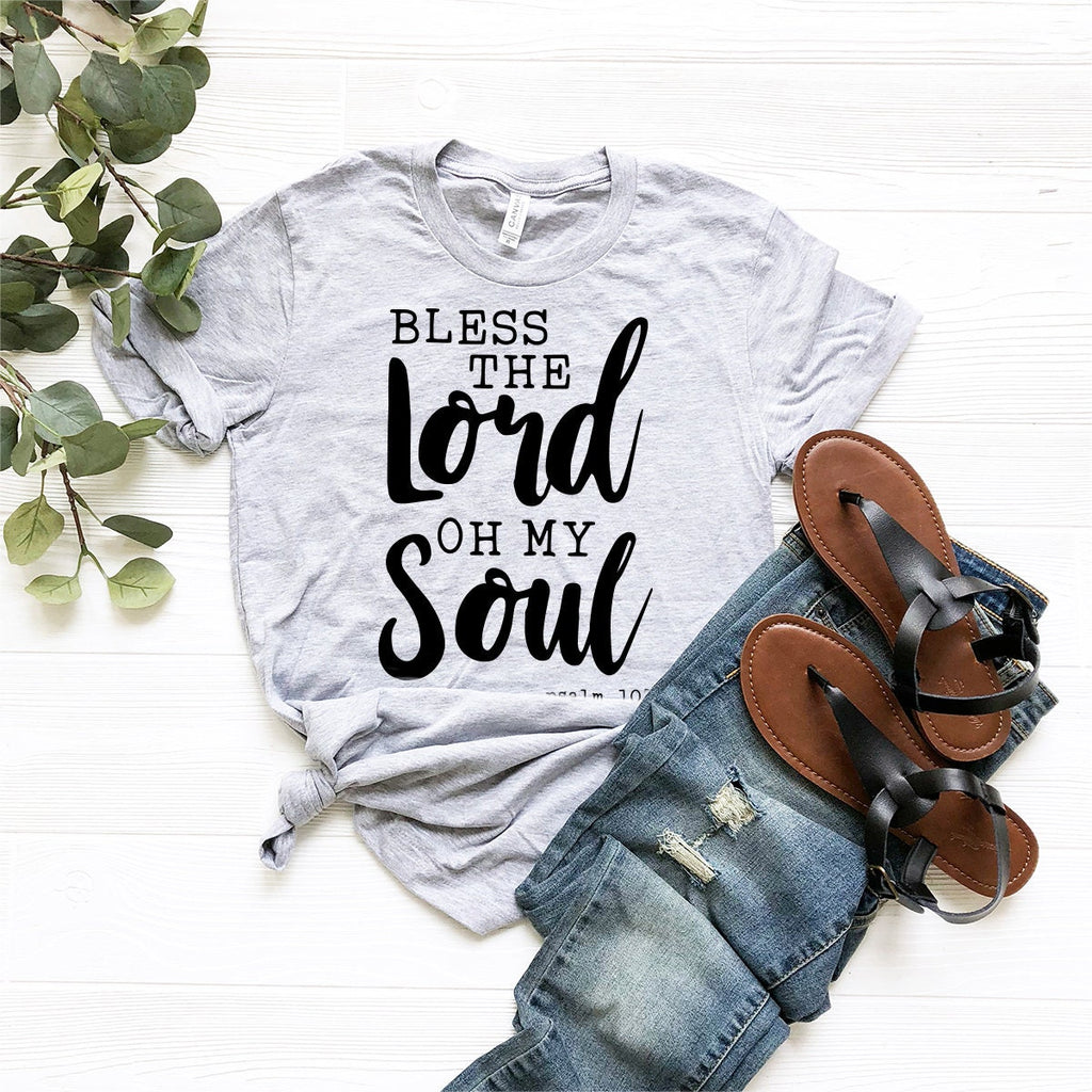 Psalm 103 Quote Shirt, Christian Bible Bless The Lord Oh My product image 5