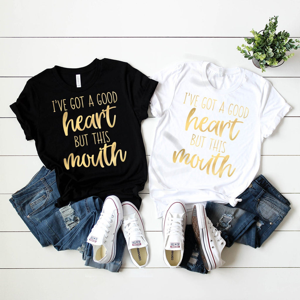 Funny Sarcastic Mom Shirt, Sassy and I've Got A Good Heart product image 3