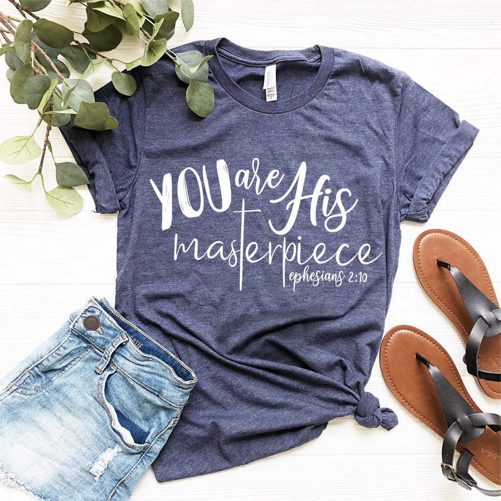 Ephesians 2:10 Tee, Hymn Shirt, Faith Christ Jesus Church product image 3