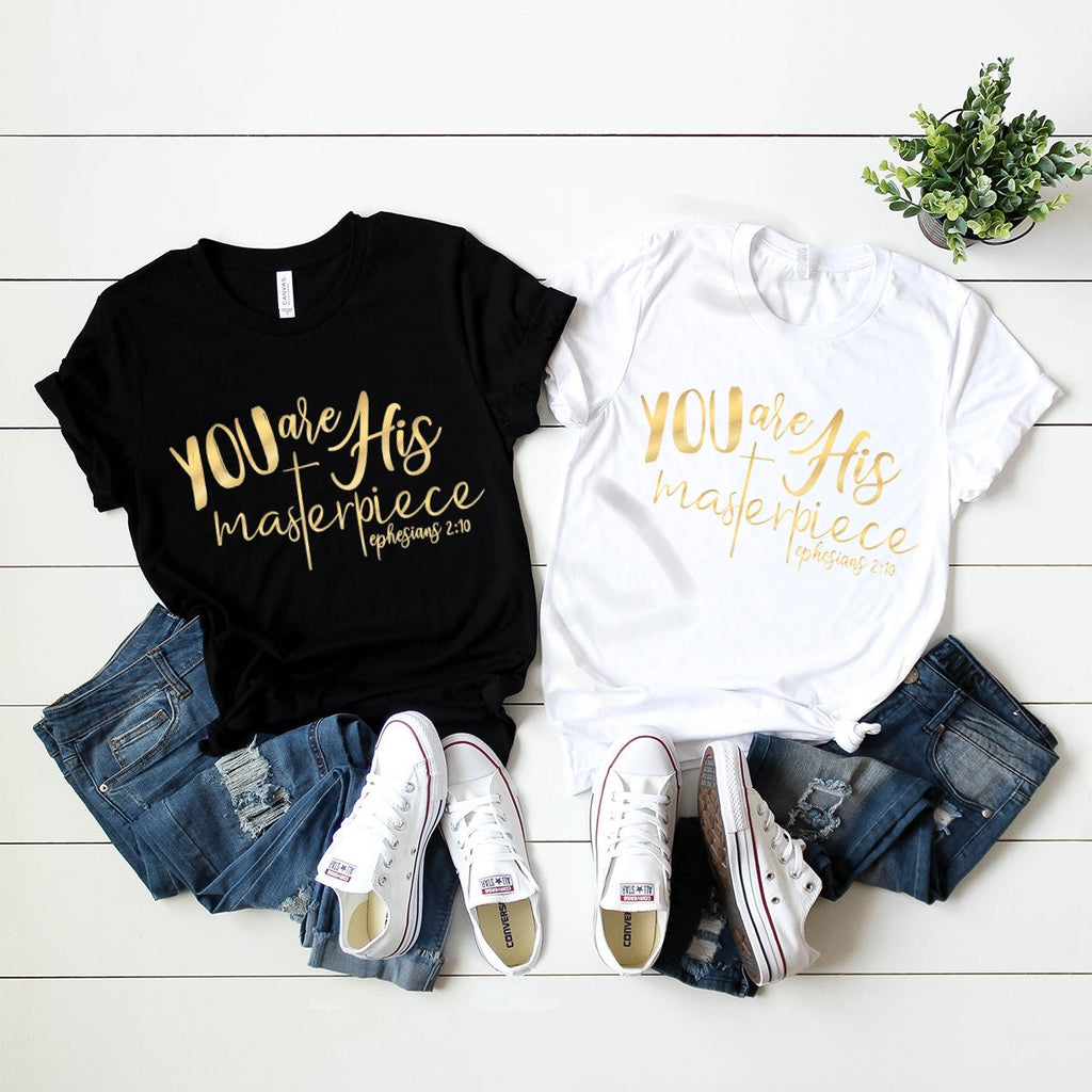 Ephesians 2:10 Tee, Hymn Shirt, Faith Christ Jesus Church product image 4