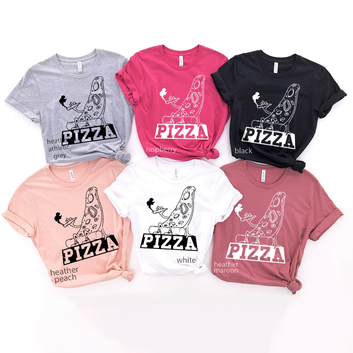 Funny Weed Shirt, Smoking Pizza Tee, Cannabis Marijuana product image 4
