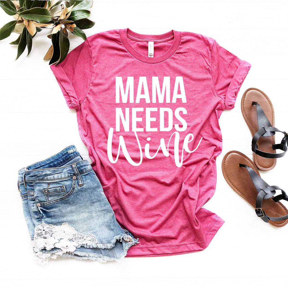 Mama Needs Wine Shirt, Lover Tee, Funny Drinking Tshirt product image 5