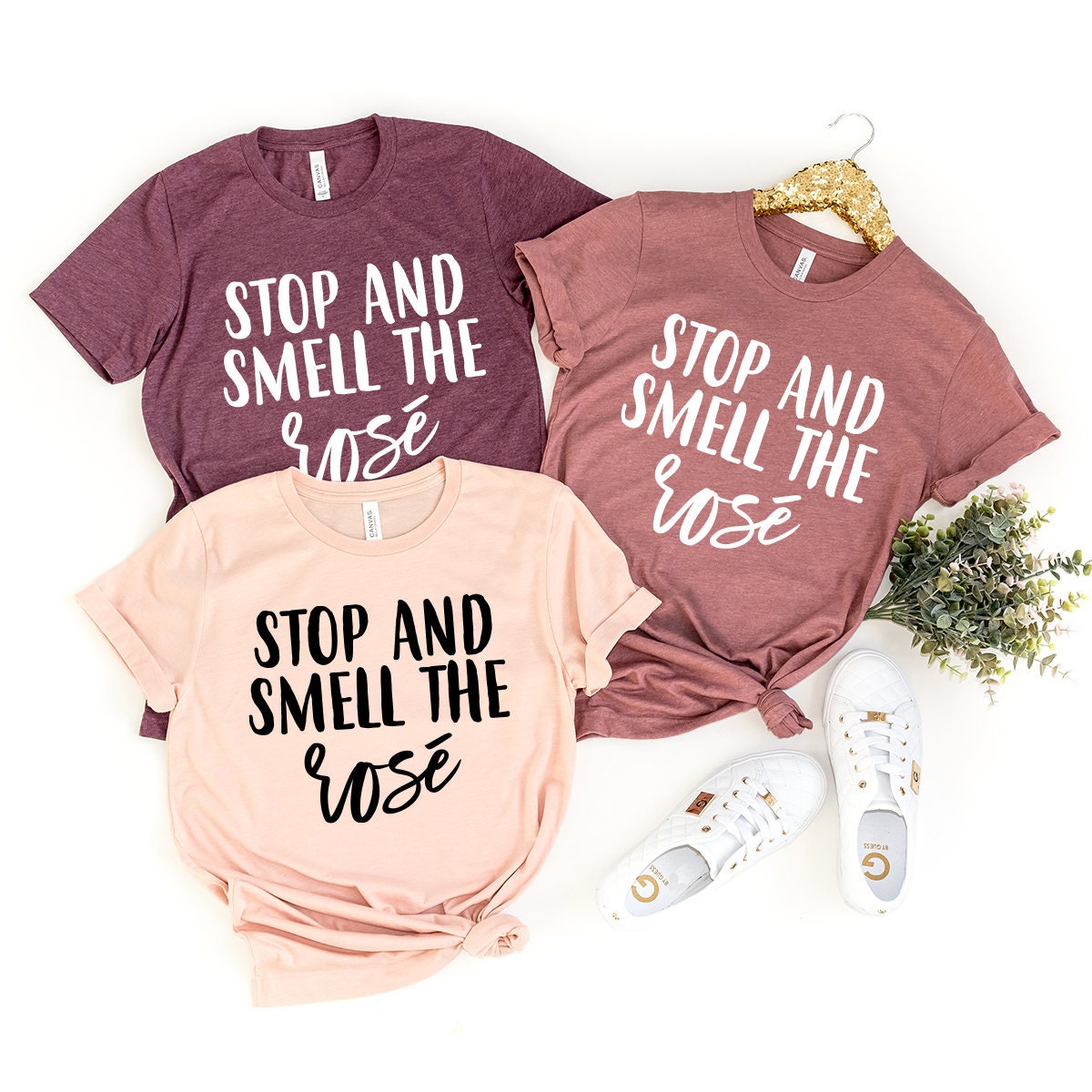 Stop And Smell The Rose T-Shirt, Wine Shirt, Lover Tee product image 1
