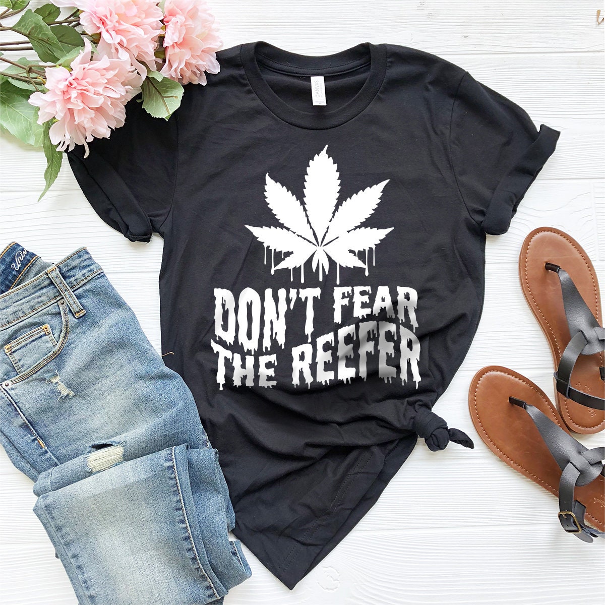 Weed T-Shirt, Cannabis Shirt, Don't Fear The Reefer product image 4