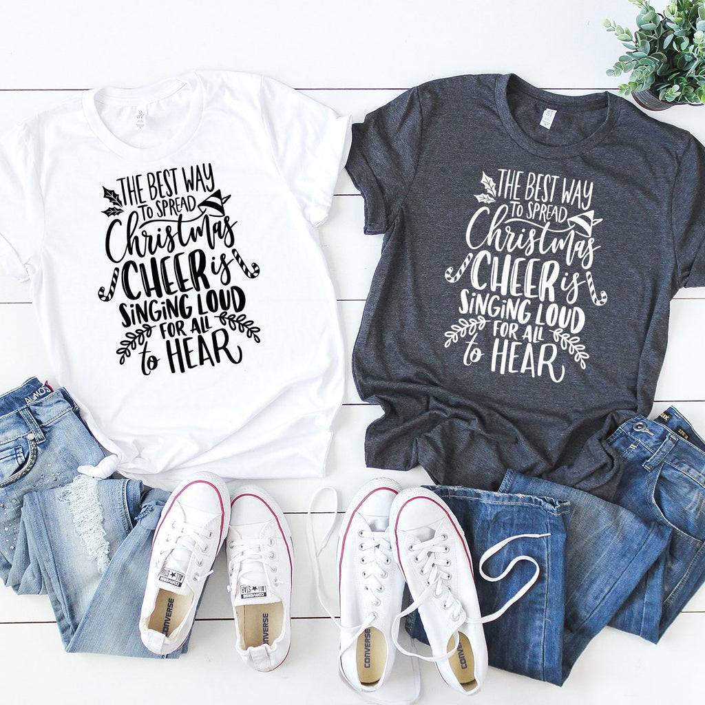 Christmas Cheer Shirts, T-Shirt, Funny Tee, Family Shirt product image 3