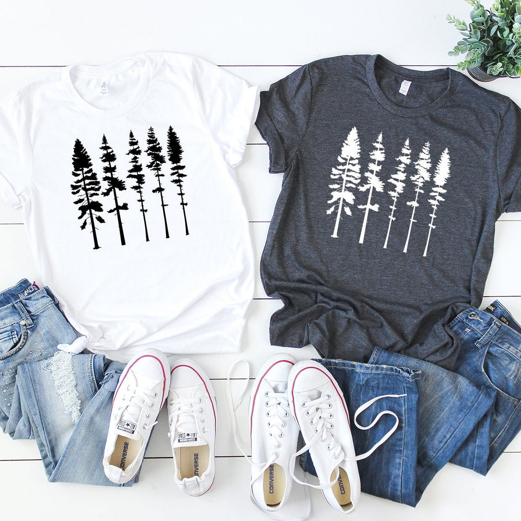 Pine Tree Shirt, T Camping Hiking Adventure Shirts, Nature product image 3