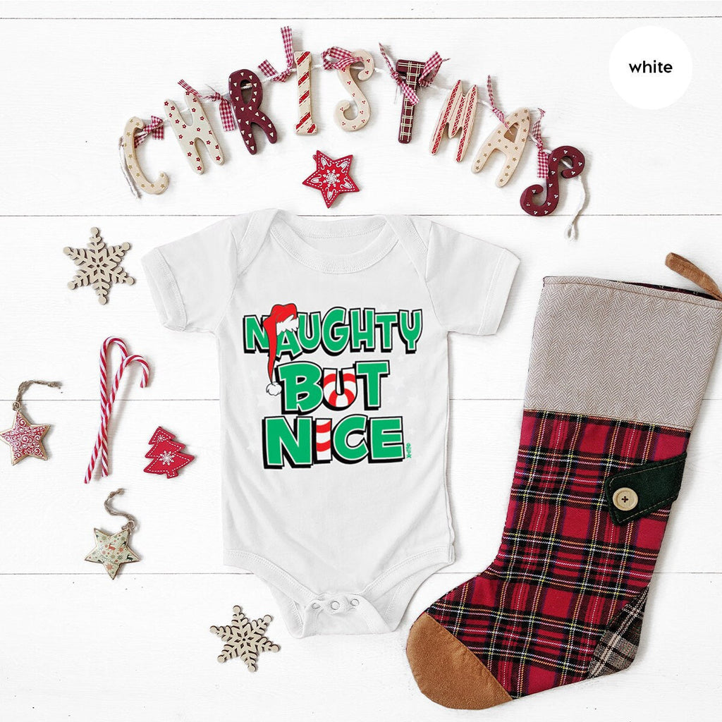 Naughty Nice Shirt, Cute Christmas Holiday Funny product image 2