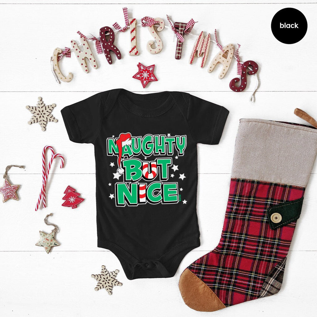 Naughty Nice Shirt, Cute Christmas Holiday Funny product image 4