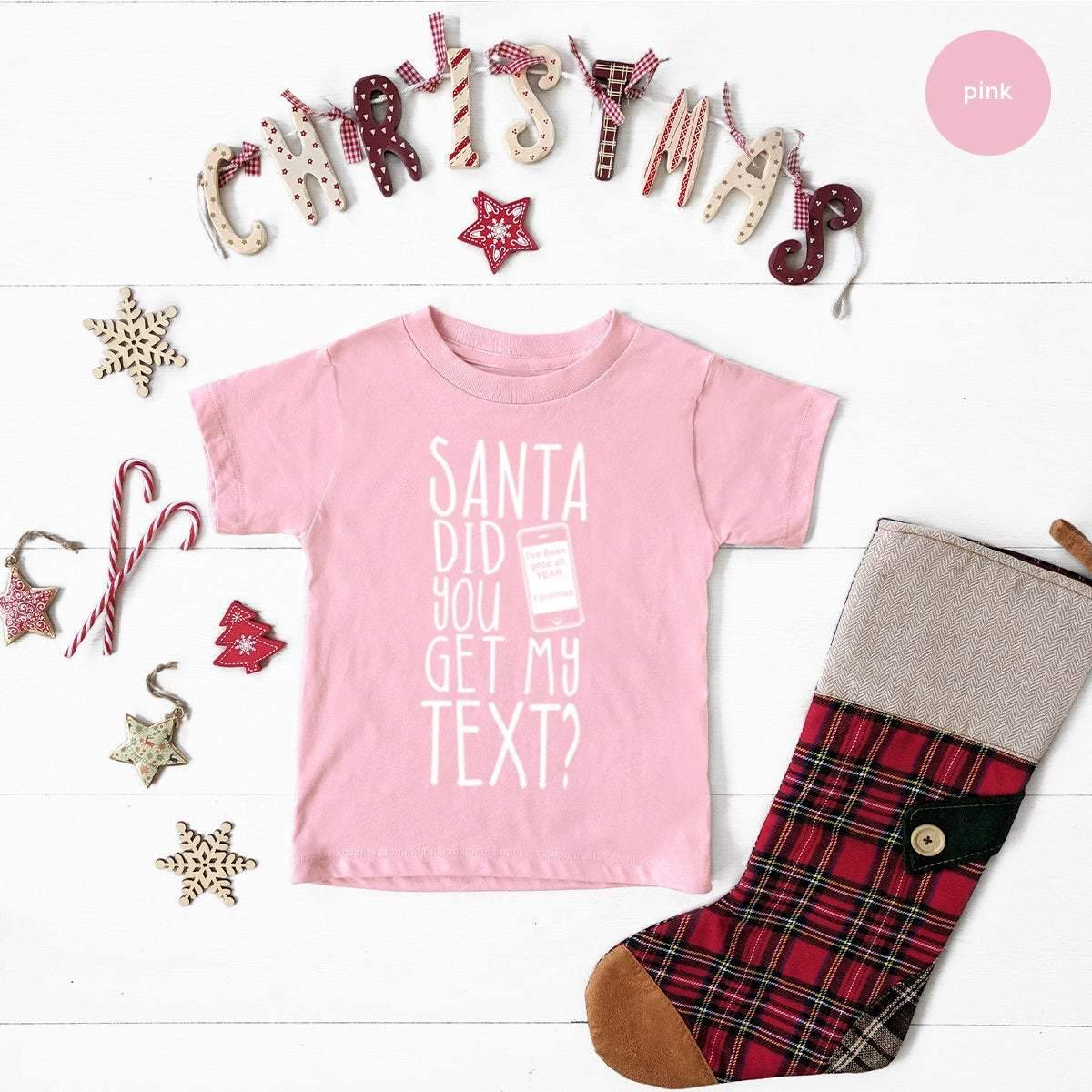 Christmas Toddler, Funny Tee, Santa Youth, T Shirt, Did You product image 4