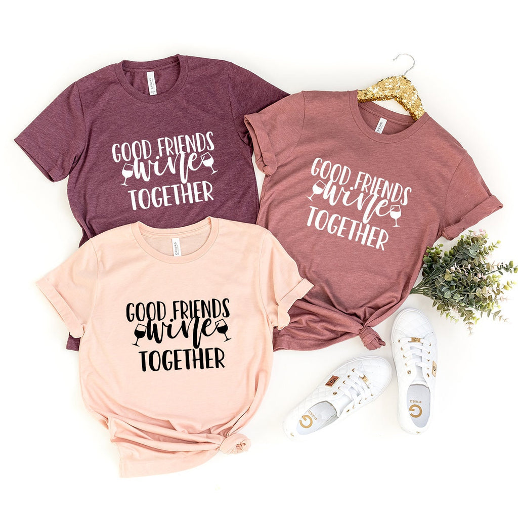 Funny Wine Shirt, Drinking Best Friend product image 1