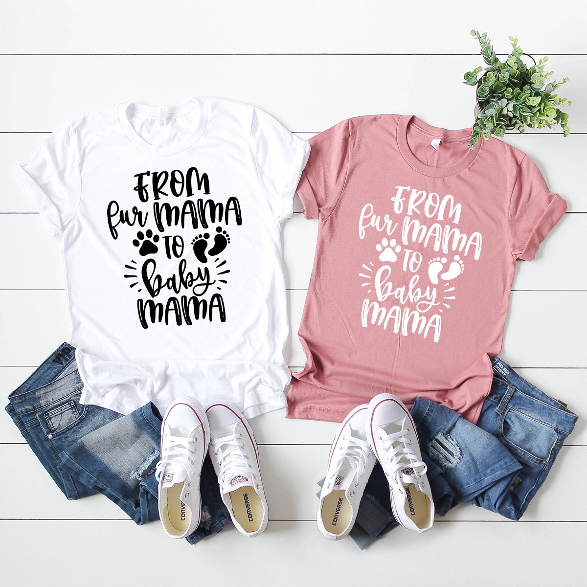 New Mom T-Shirt, First Mothers Day Pregnant Gift, Maternity product image 5