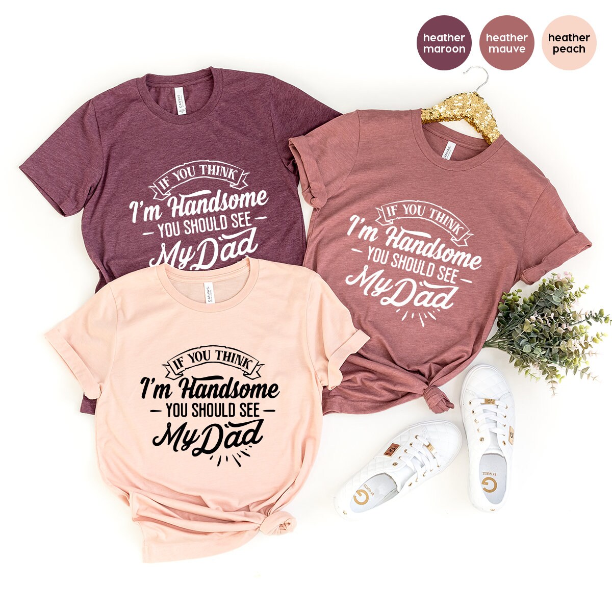 Handsome Daddy T Shirt, Best Dad Gift For New Funny product image 2