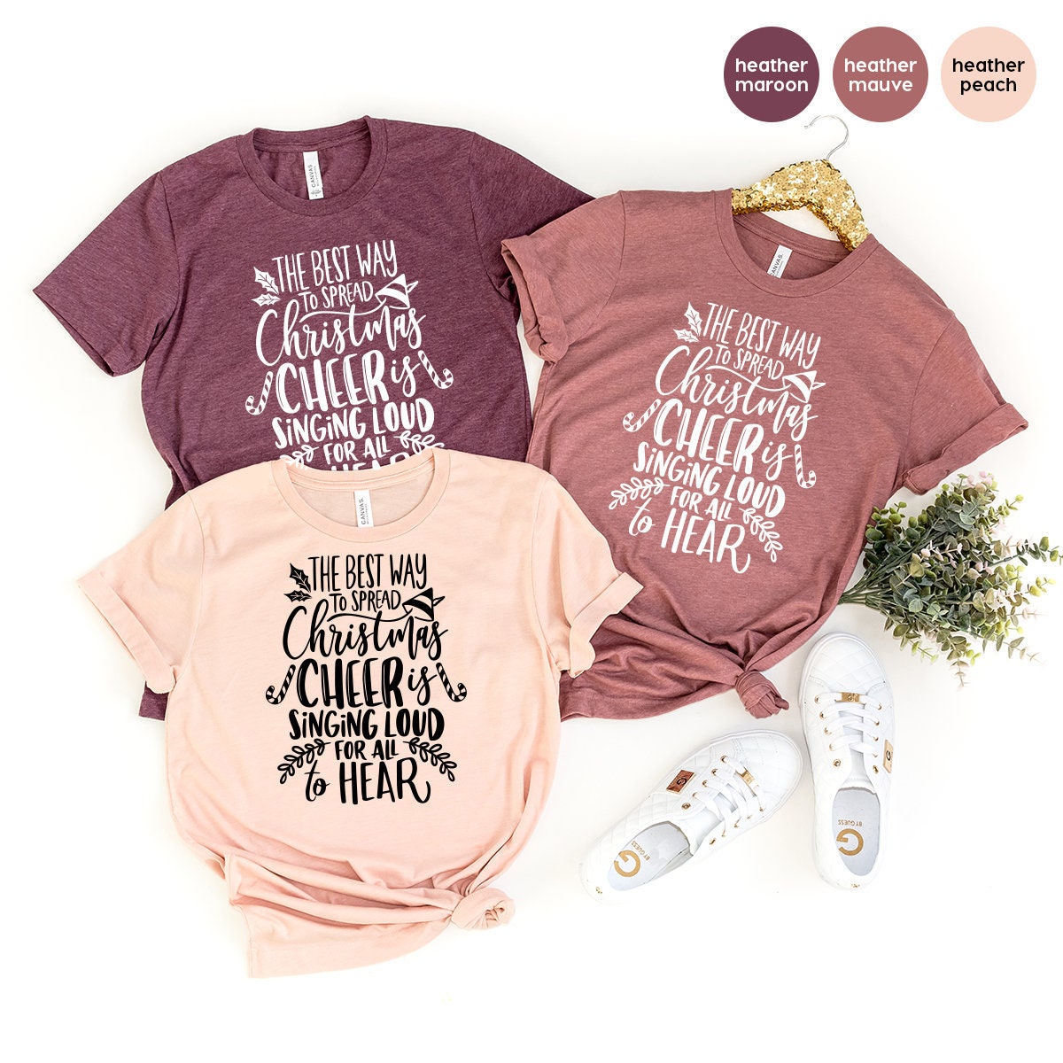 Christmas Cheer Shirts, T-Shirt, Funny Tee, Family Shirt product image 2