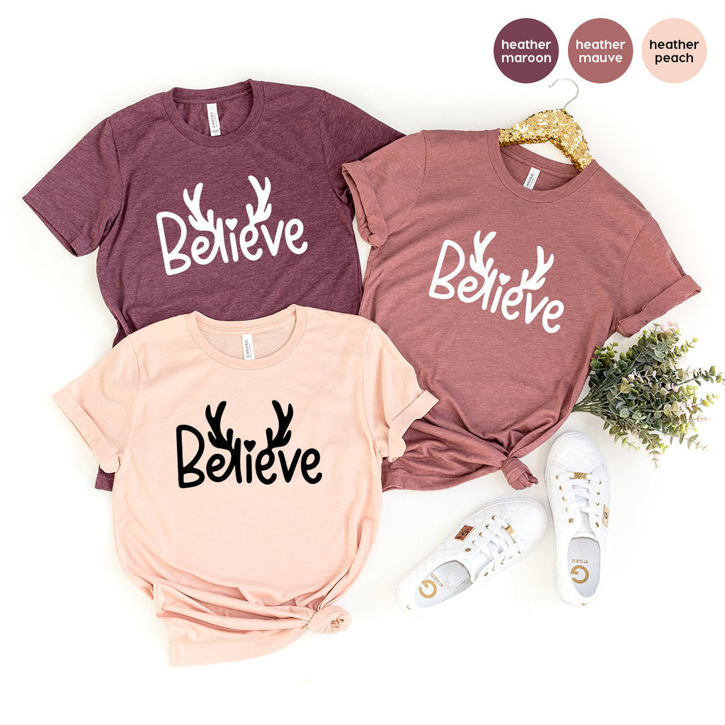 Believe Christmas Shirts, T-Shirt, Merry Shirt , Gift For product image 2