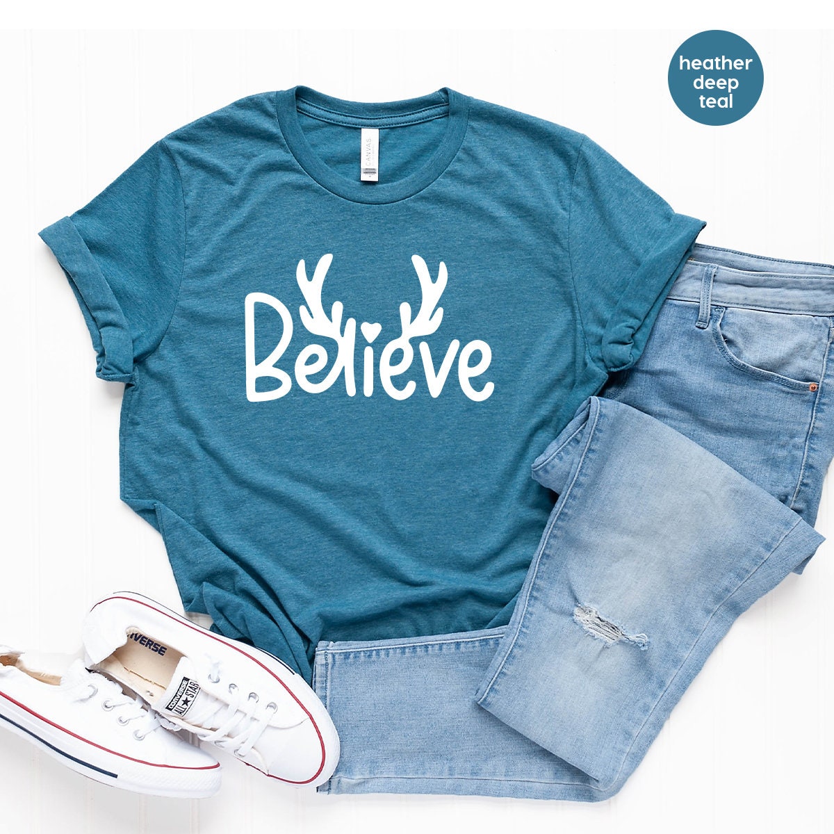 Believe Christmas Shirts, T-Shirt, Merry Shirt , Gift For product image 5